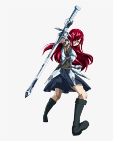Erza Scarlet Png - Fairy Tail Erza Png, Transparent Png, Free Download