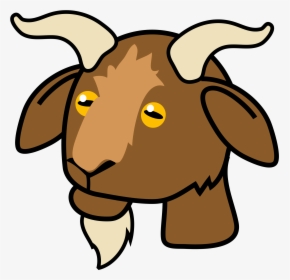 Download Goat Svg Icon Clipart Goat Clip Art Goat Nose - Goat Face Clipart, HD Png Download, Free Download
