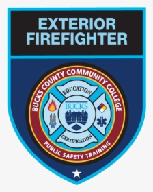 Firefighter Badge Png Clipart - Bucks County Community College, Transparent Png, Free Download