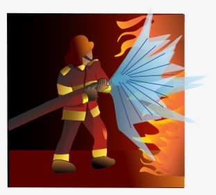 Firefighter Fight Fire Clipart, HD Png Download, Free Download