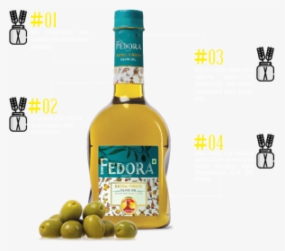 Fedora Extra Light Olive Oil, HD Png Download, Free Download