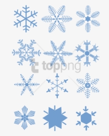Free Png Download Snowflake Vector Transparent Background - Transparent Background Blue Snowflakes Clipart, Png Download, Free Download