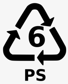 Resin Identification Code 6 Ps Svg - High Impact Polystyrene Symbol, HD Png Download, Free Download