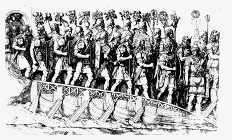 Human Behavior,recreation,crew - Roman Soldiers Marching Clipart, HD Png Download, Free Download