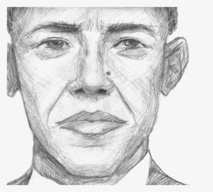 Obama Drawing Sketch - Sketch, HD Png Download, Free Download