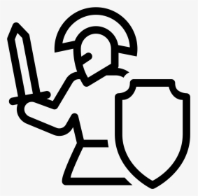 Roman Soldier Filled Icon In Iphone Style - Romano Icon Png, Transparent Png, Free Download