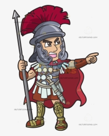 Soldier Roman Clipart Transparent Png - Roman Legion Cartoon, Png Download, Free Download