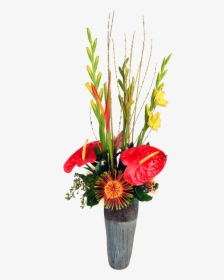 Tropical Flower Vase Png - Portable Network Graphics, Transparent Png, Free Download