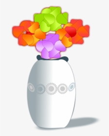 Vase Clipart 3 Flower - Vas Bunga Animasi Png, Transparent Png, Free Download