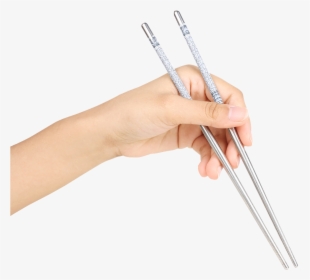 Chopsticks Png Transparent Image - Hand Holding Chopsticks Png, Png Download, Free Download