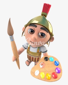 Clip Art Roman Cartoon - Gladiator Funny Character, HD Png Download, Free Download