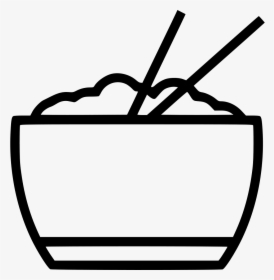 Chopsticks Clipart Plate Rice - Png Clipart Rice Bowl, Transparent Png, Free Download