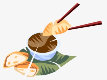 Transparent Dumplings Png - Chopsticks Cartoon Images Dumpling, Png Download, Free Download