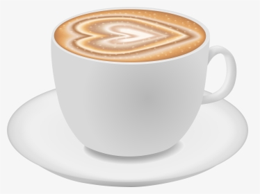 Latte Clipart Coffee Milk - Coffee Cappuccino Png, Transparent Png, Free Download