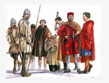 Roman Lord And Milites - Late Roman Infantryman, HD Png Download, Free Download