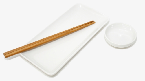 Sushi Plate, Soy Sauce Dish And Chopsticks - Wood, HD Png Download, Free Download