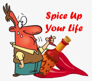 Spices Clipart Spicy Food - Hot Sauce Bottle Clip Art, HD Png Download, Free Download