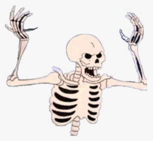 #spooky #skeleton #halloween #aesthetic #scary #monster - Spooky Skeleton, HD Png Download, Free Download