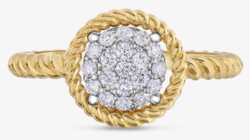 Roberto Coin Pave Circle Ring - Engagement Ring, HD Png Download, Free Download