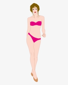 Mujer En Bikini Dibujo, HD Png Download, Free Download