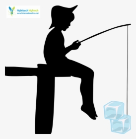 Kid Fishing Silhouette, HD Png Download, Free Download