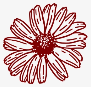 Maroon Flower Clip Art, HD Png Download, Free Download