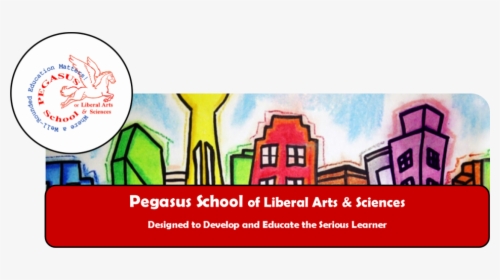 Pegasus School Of Liberal Arts & Sciences Logo - Pegasus Charter High School, HD Png Download, Free Download