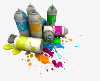 Spray Paint Cans Png, Transparent Png, Free Download