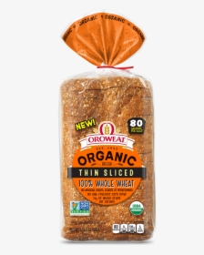 Oroweat Whole Grain Bread , Transparent Cartoons - Arnold Organic Thin Sliced Bread Barcode, HD Png Download, Free Download