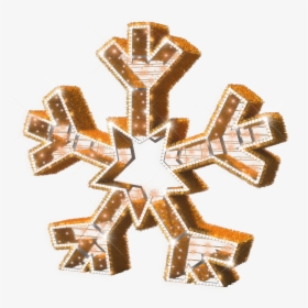 Gold Snowflakes Png , Png Download - Cross, Transparent Png, Free Download