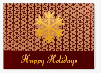 Picture Of Gold Snowflake Greeting Card, HD Png Download, Free Download