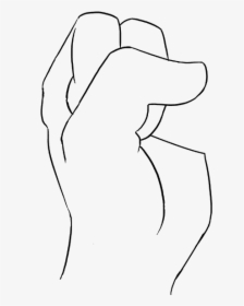 How To Draw Fist - Line Art, HD Png Download, Free Download