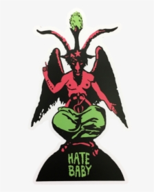 Hate Baby Baphomet Sticker - Baphomet, HD Png Download, Free Download