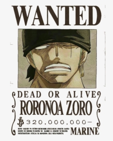 Click And Drag To Re-position The Image, If Desired - One Piece Zoro Bounty, HD Png Download, Free Download