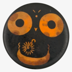 Orange And Black Face Smileys Button Museum - Circle, HD Png Download, Free Download