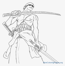 Unconditional Zoro Coloring Pages Imagination - Sketch, HD Png Download, Free Download