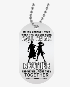 My Brother Dog Tag- One Piece Fand Dog Tag - My Girlfriend Dog Tag, HD Png Download, Free Download