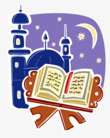 Vector Illustration Of Islamic Muslim Koran Or Quran - Arabic Clip Art, HD Png Download, Free Download