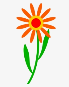 Flower Big Image Png - Orange Flower Clip Art, Transparent Png, Free Download