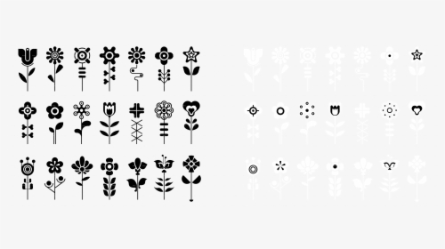 Flower Line Png, Transparent Png, Free Download