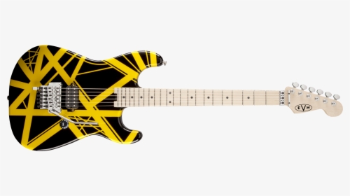 Evh® Striped Series Black With Yellow Stripes - Replica Evh Bumblebee, HD Png Download, Free Download