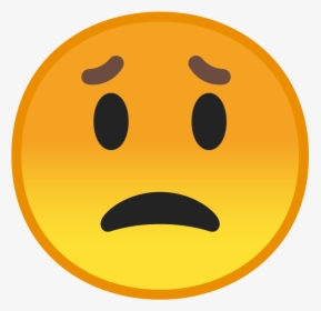 Worried Face Icon - Worried Emoji, HD Png Download, Free Download