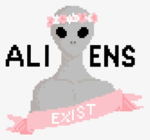 Alien, Overlay, And Png Tumblr Image - Aliens Exist Clipart, Transparent Png, Free Download