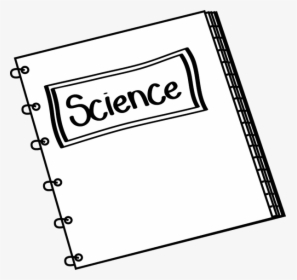 Black And White Science Notebook Clip Art - Science Black And White, HD Png Download, Free Download