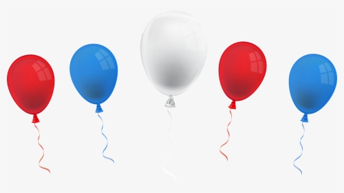 Clip Art 4th Of July Balloons - Fourth Of July Transparent Background, HD Png Download, Free Download