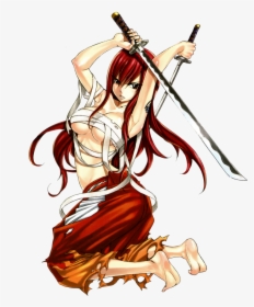Fairy Tail Erza Scarlet Png By Bloomsama-d6e5av3 - Fairy Tail Erza Png, Transparent Png, Free Download