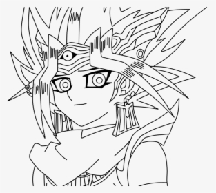 Yu Gi Oh Atem Yami Lineart By - Yugi Mutou, HD Png Download, Free Download