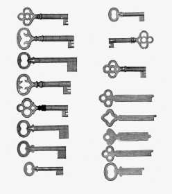 Vintage Key Clip Art Collage, HD Png Download, Free Download