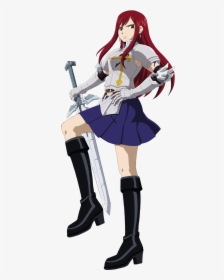 All Worlds Alliance Wiki - Fairy Tale Anime Erza, HD Png Download, Free Download
