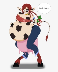 Erza Cowgirl - Cow Udder Anime, HD Png Download, Free Download